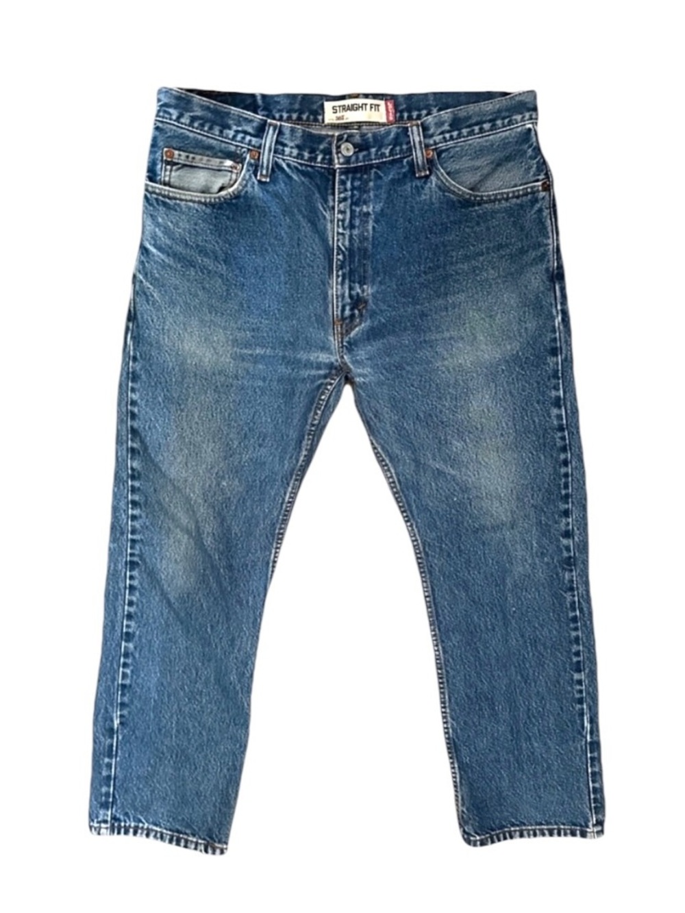Levi's Men's 505 Regular Fit Denim Medium Wash Jeans 100% Cotton Sz 36 x 30 EUC